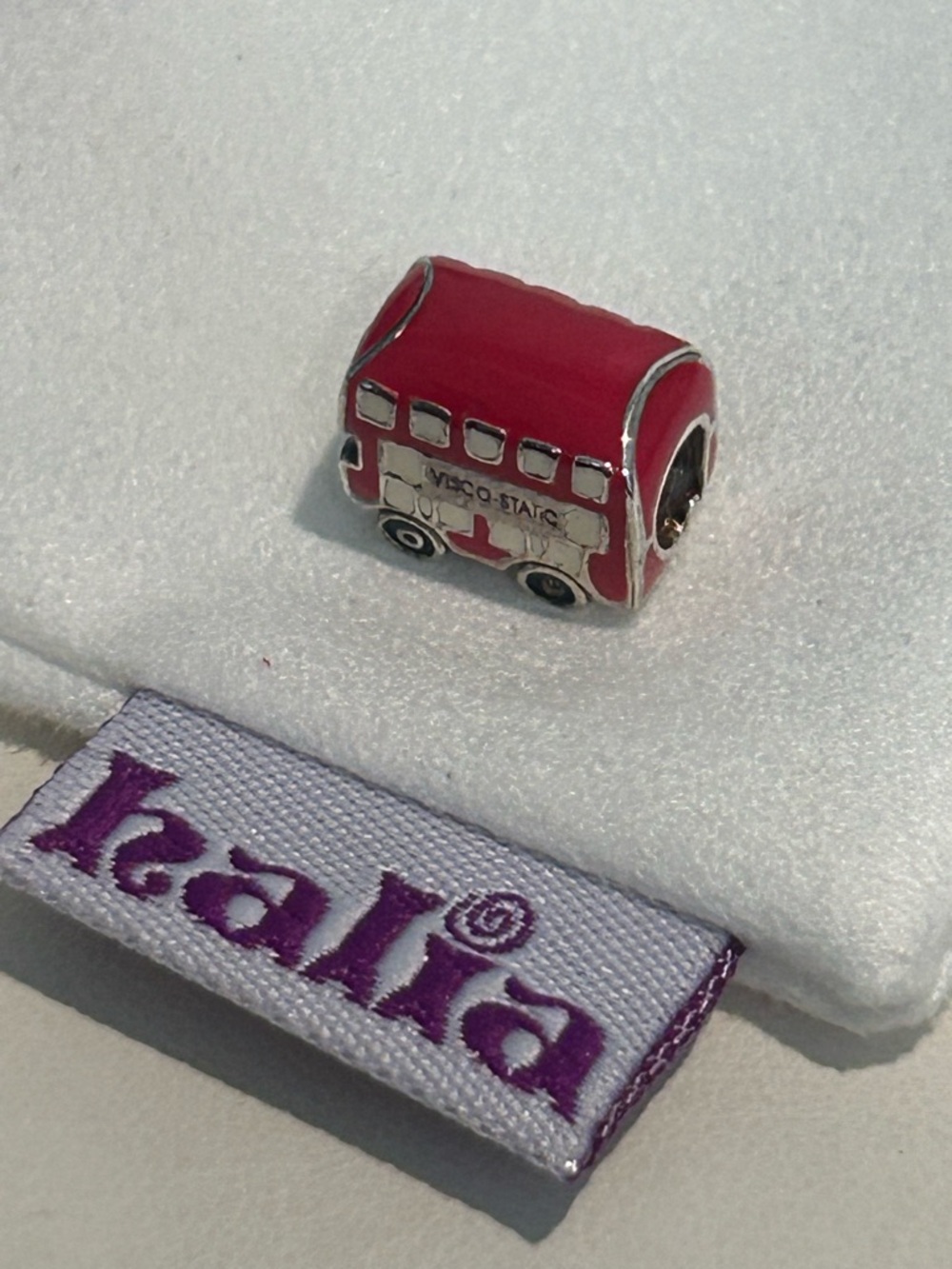 NEW Halia “London Tour” Charm - Red Enamel/Sterling Silver
